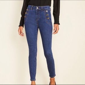 Ann Taylor High Waist Skinny Sailor 